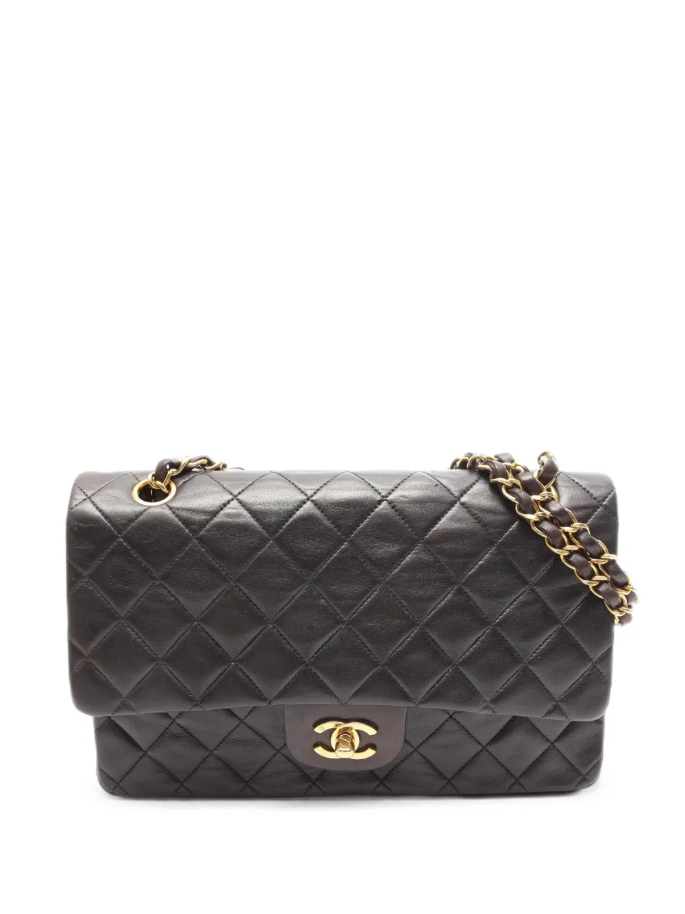 CHANEL Pre-Owned 1994-1996 Matelassé double flap shoulder bag - Nero