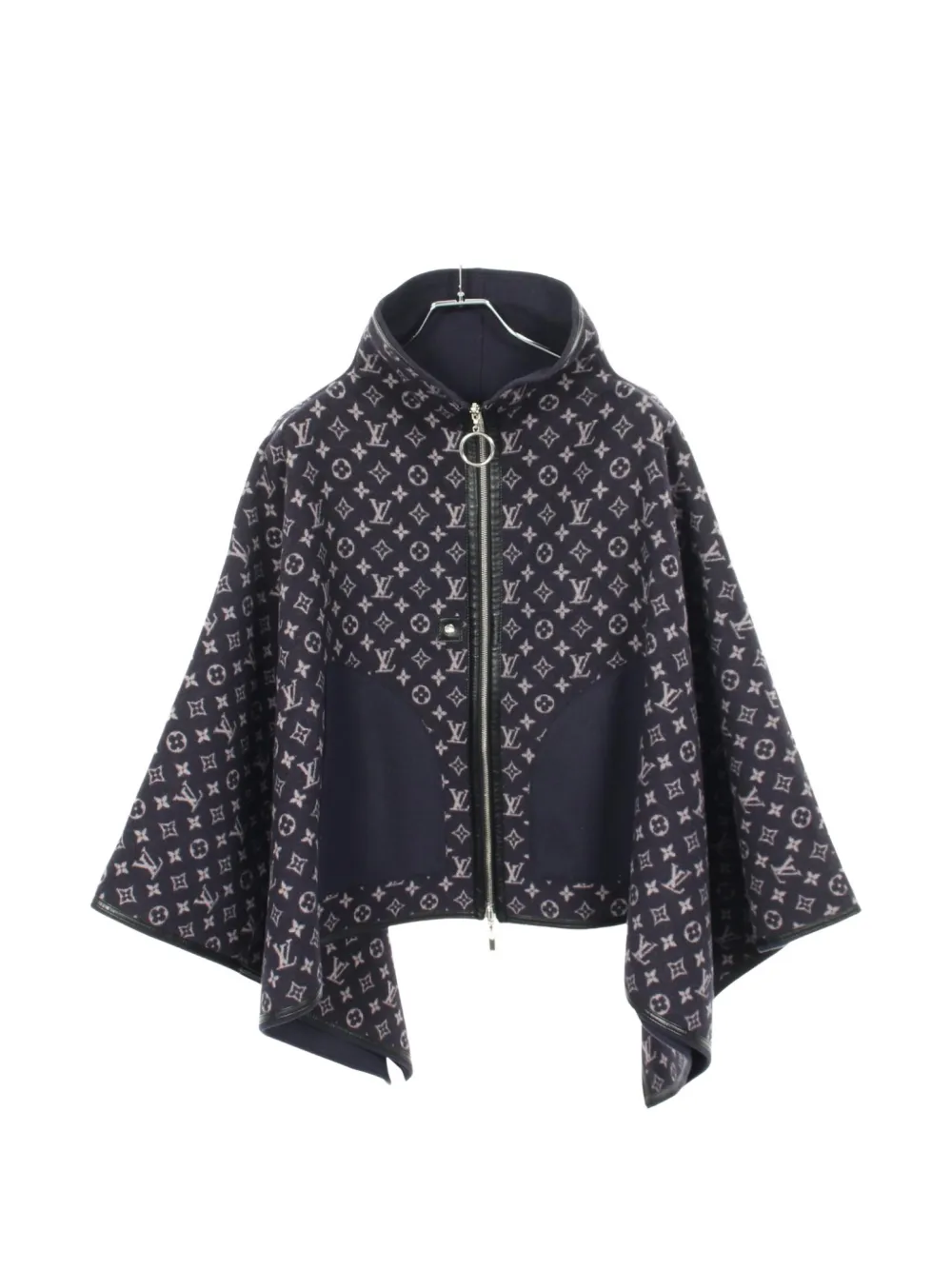 Louis Vuitton Pre-Owned 2010s Monogram-pattern reversible cape - Blu