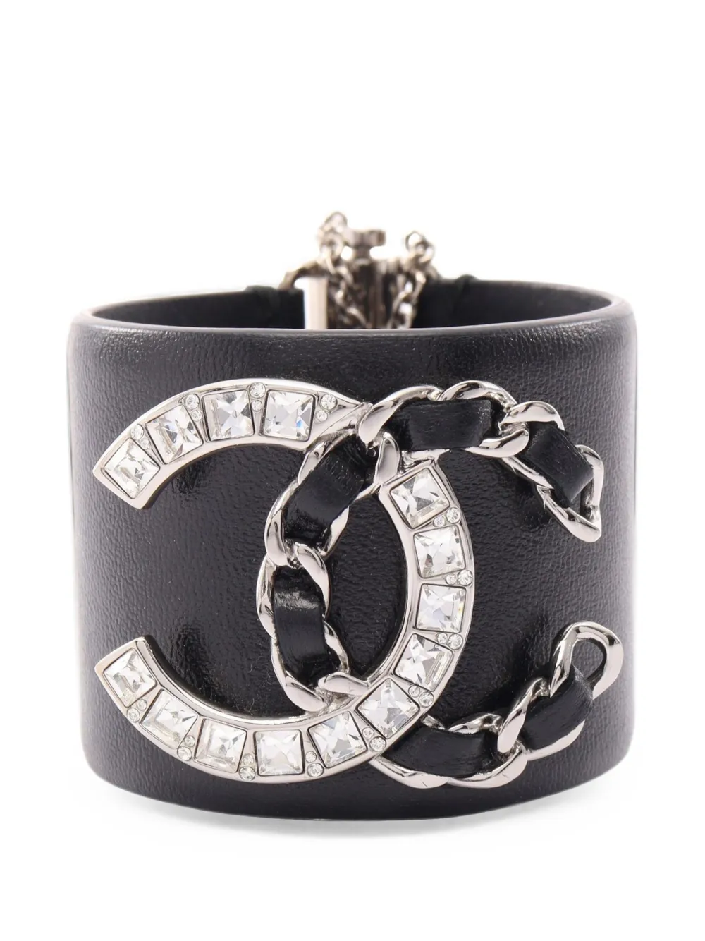 CHANEL Pre-Owned 2018 CC-logo bangle - Argento