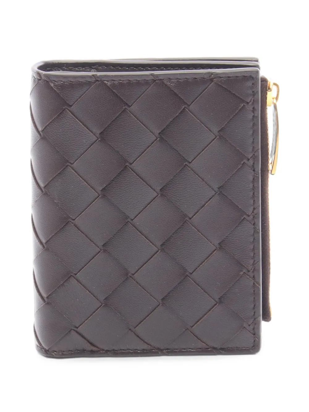 Bottega Veneta Pre-Owned 2020s Intrecciato bi-fold wallet - Marrone
