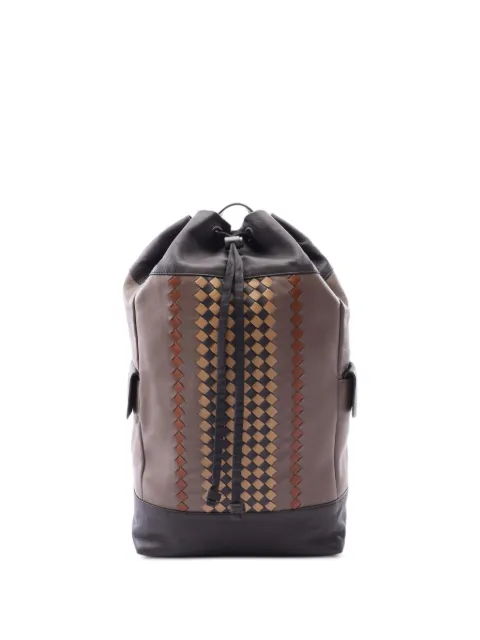 Bottega Veneta Pre-Owned 2010s Intrecciato striped backpack