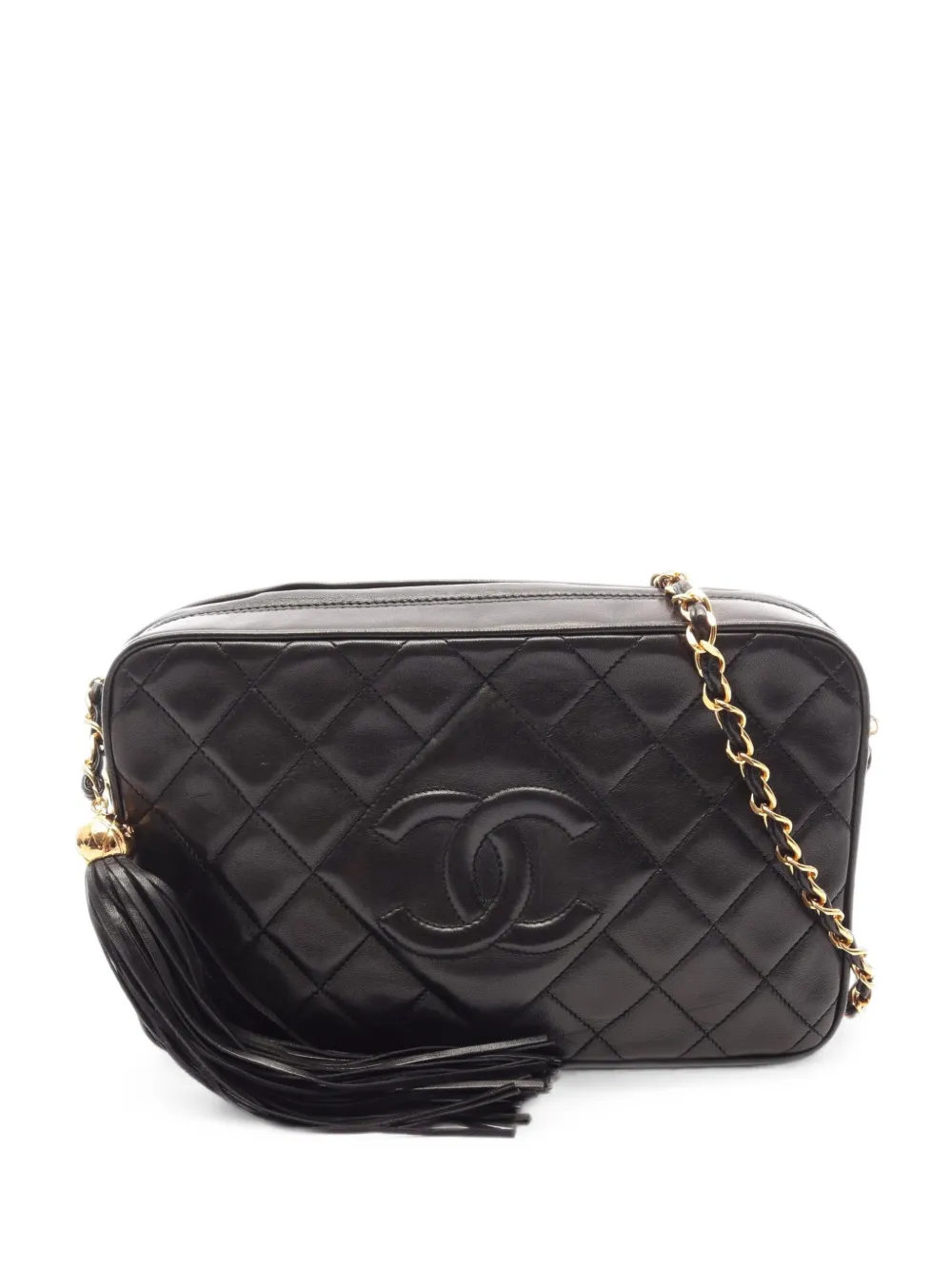 CHANEL Pre-Owned 1994-1996 matelassé cross body bag - Nero