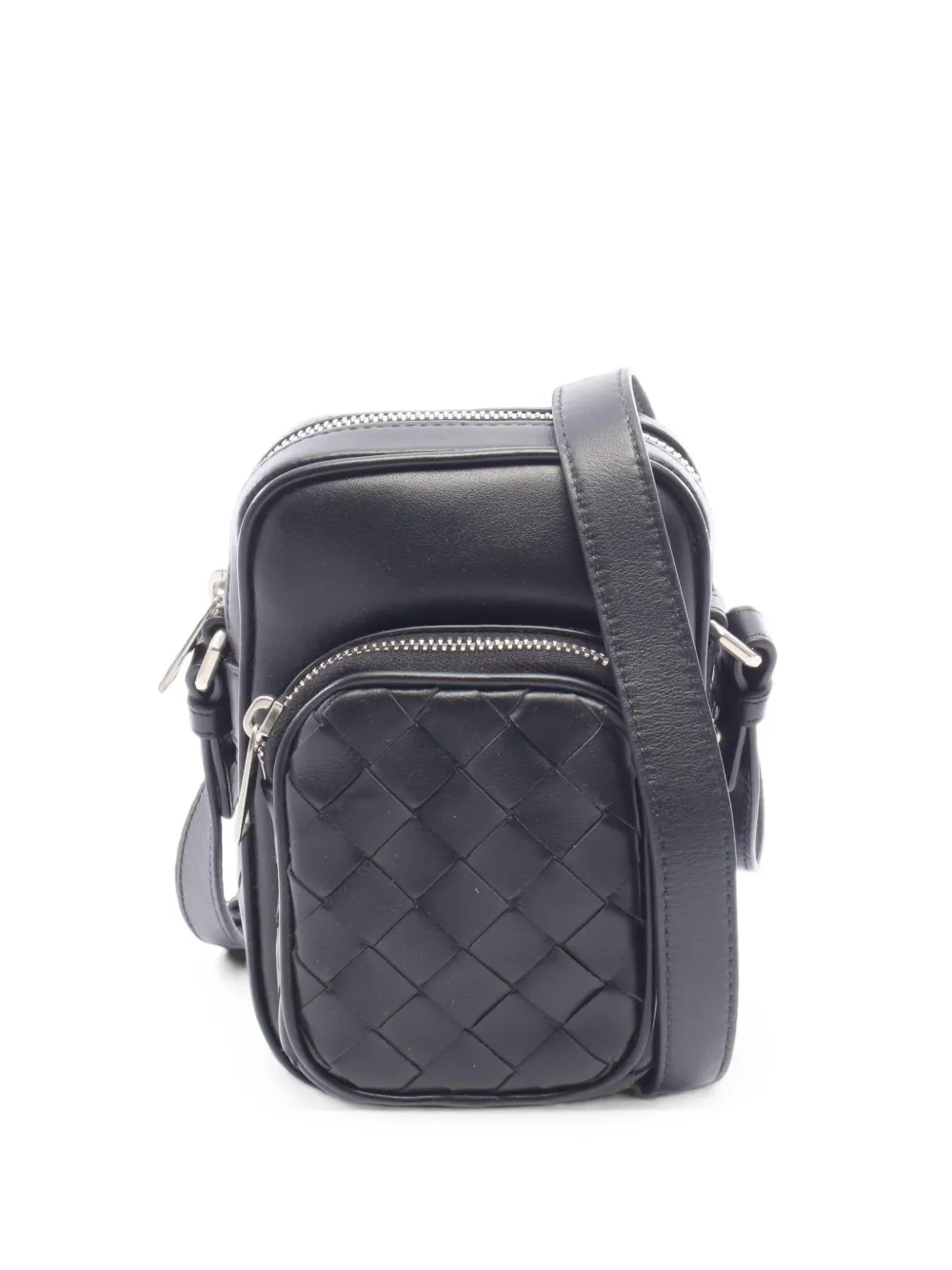 Bottega Veneta Pre-Owned 2020s Intrecciato camera mini bag - Nero