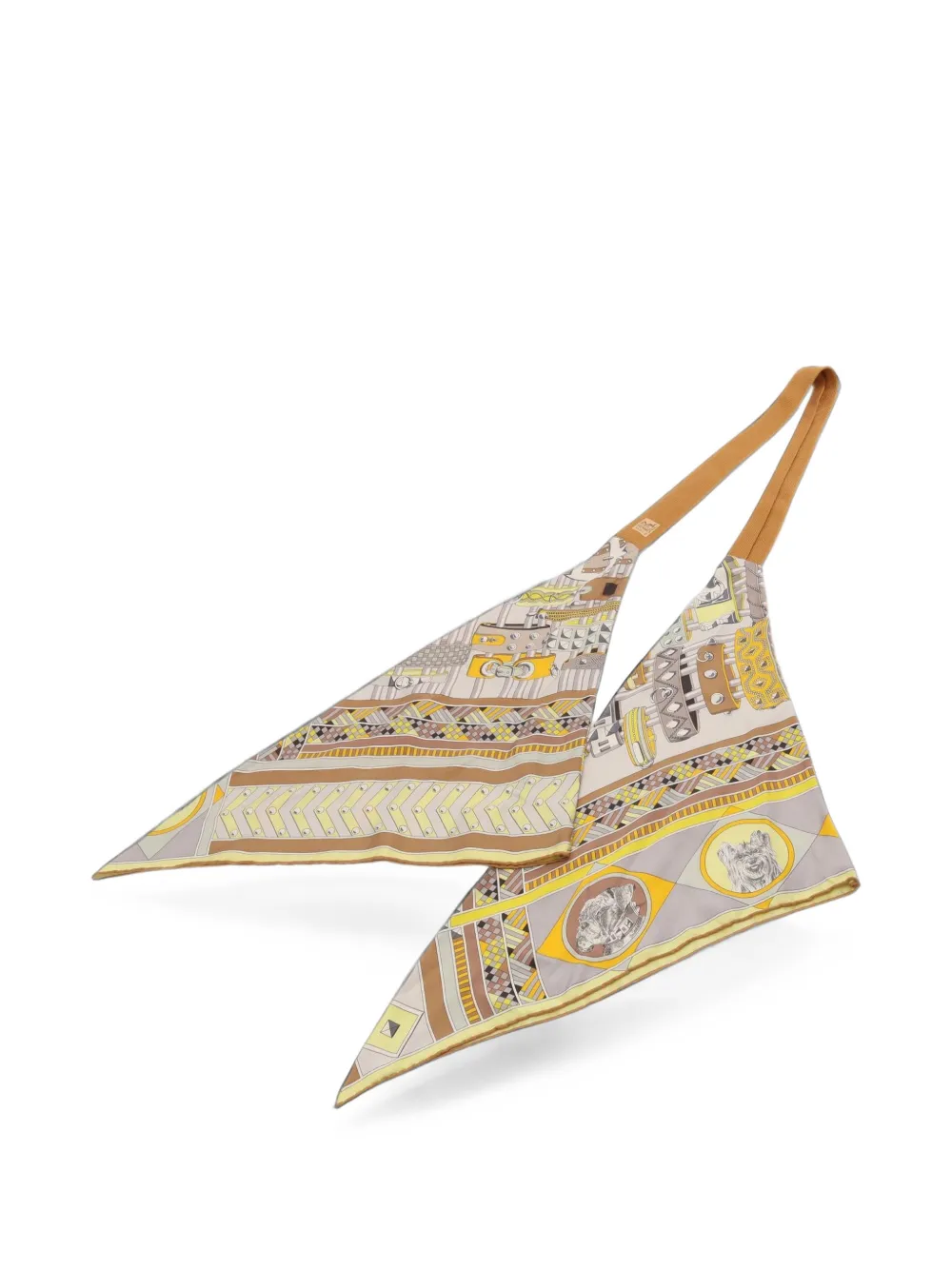 Hermès Pre-Owned 2010s Colliers et Chiens scarf - Toni neutri