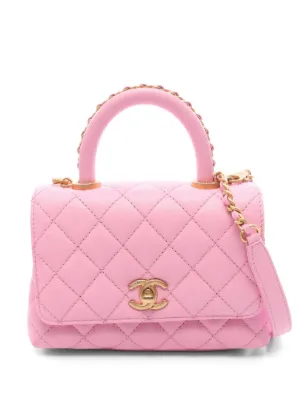 CHANEL Pre-Owned キルティング トートバッグ | ピンク | FARFETCH JP
