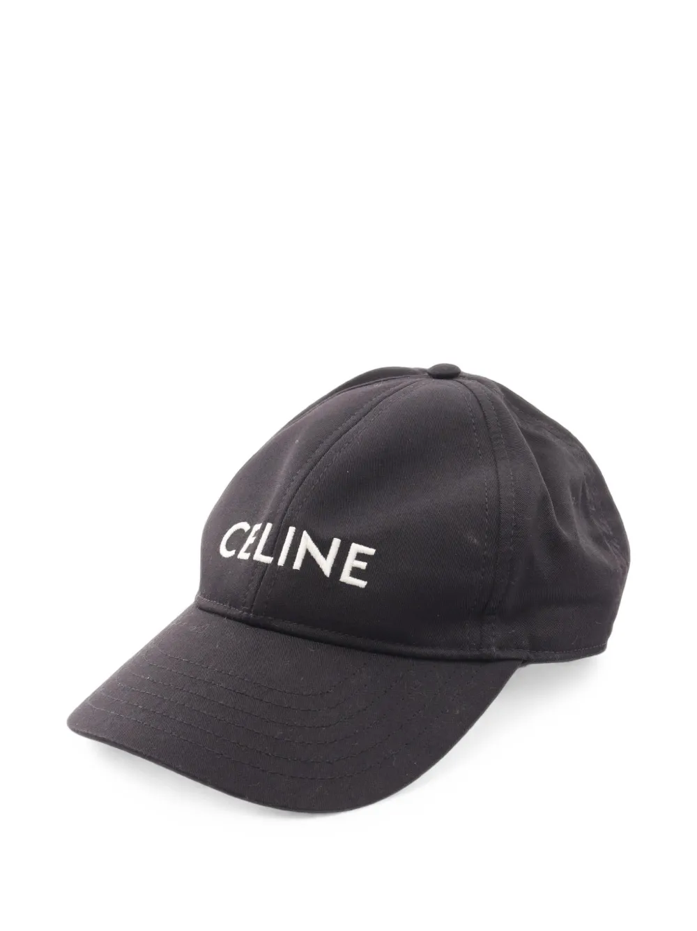 Celine Pre-Owned 2000s logo embroidered baseball cap - Nero