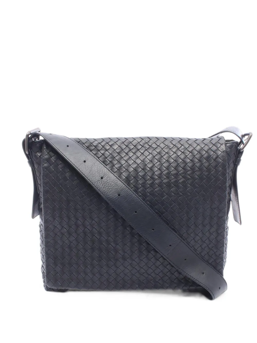 Bottega Veneta Pre-Owned 2000s Intrecciato shoulder bag - Blu