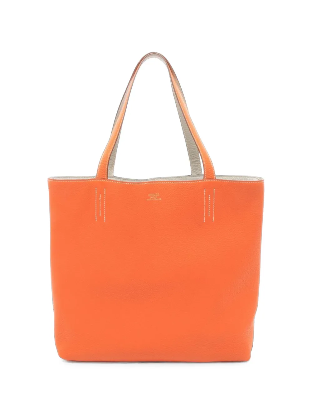 Hermès Pre-Owned 2011 Double Sens Clemence leather reversible tote bag - Grigio