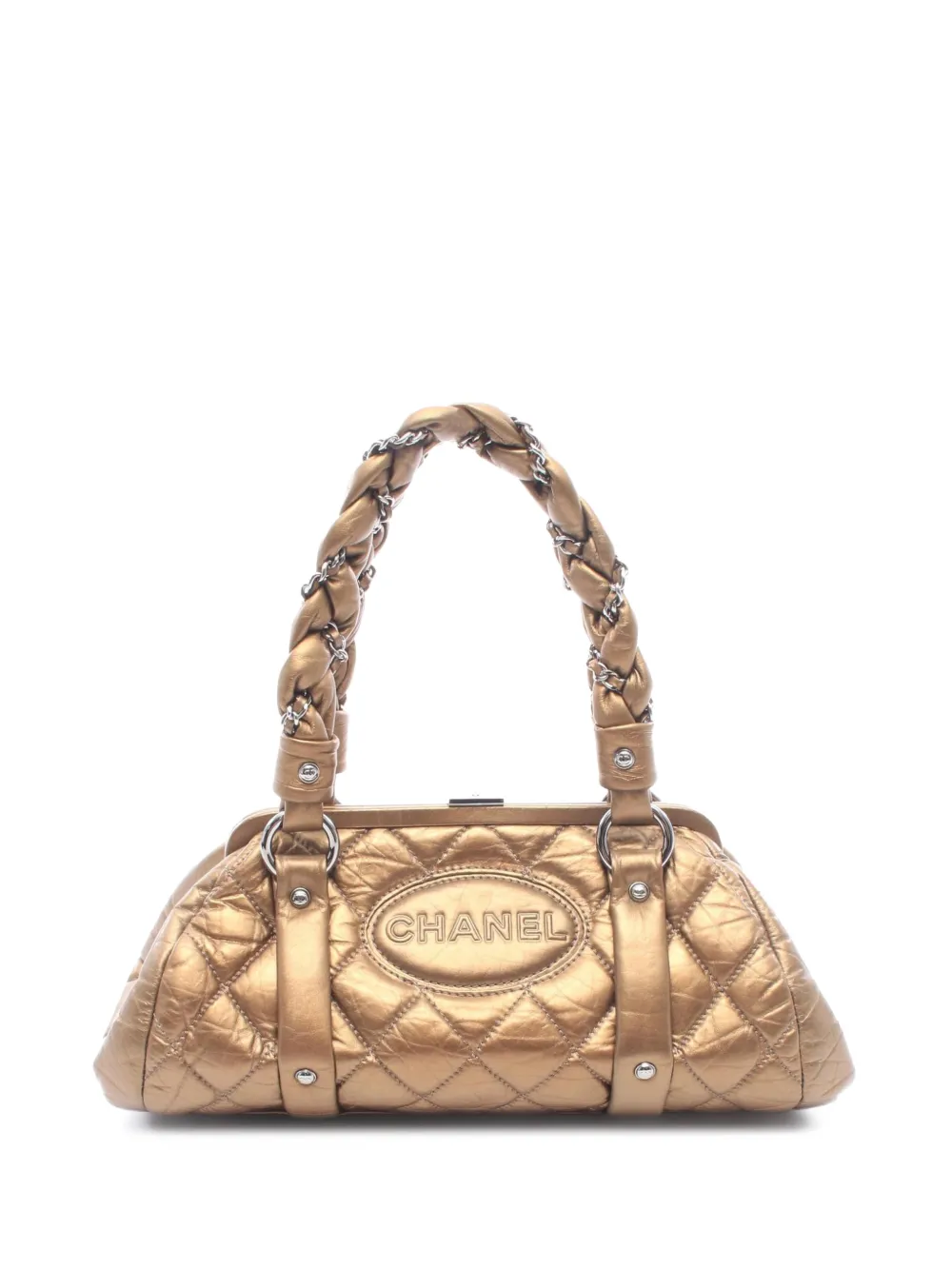 CHANEL Pre-Owned 2005-2006 Lady Braid matelassé shoulder bag - Oro