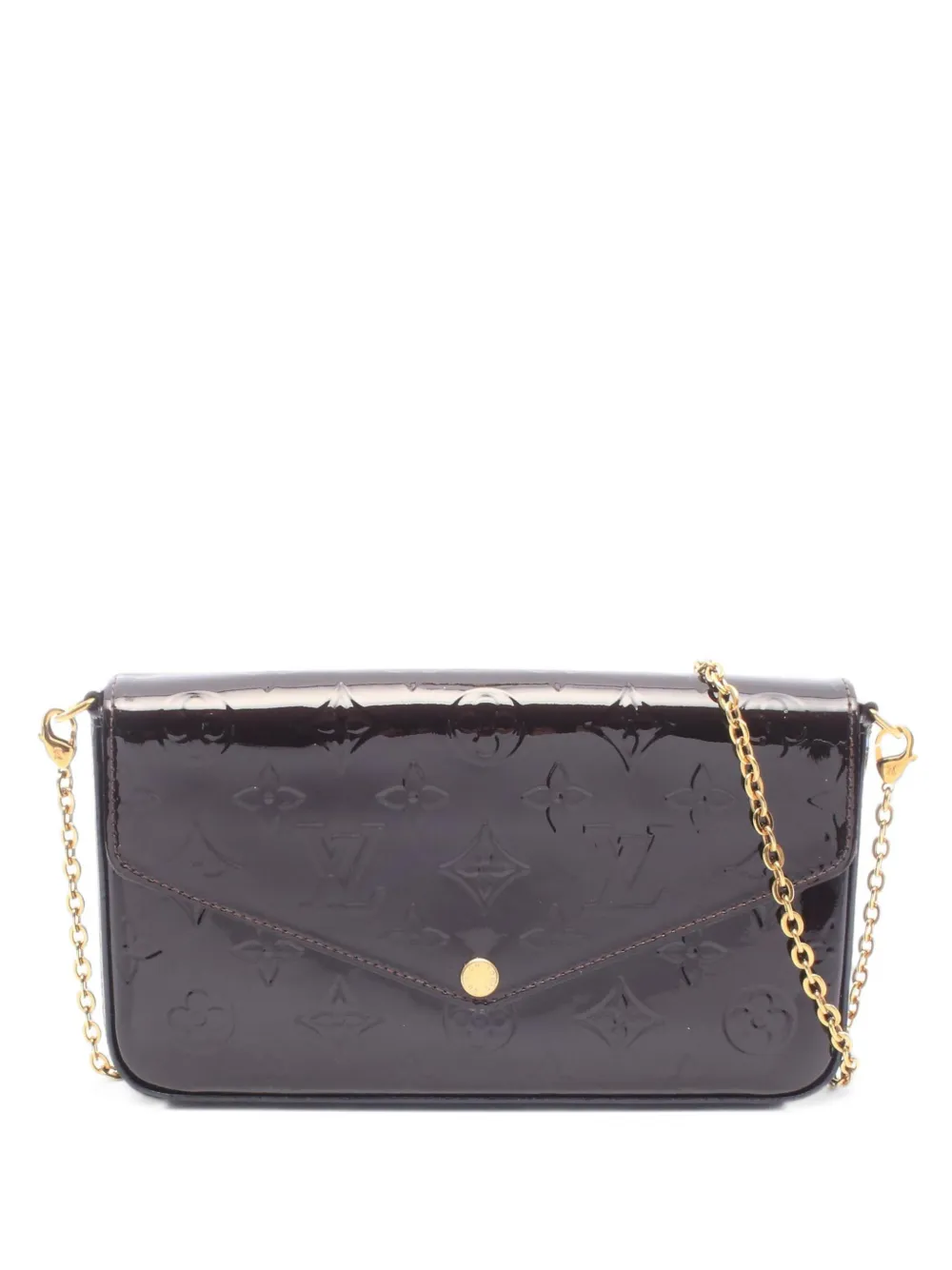 Louis Vuitton Pre-Owned 2019 Felicie Monogram clutch bag - Marrone