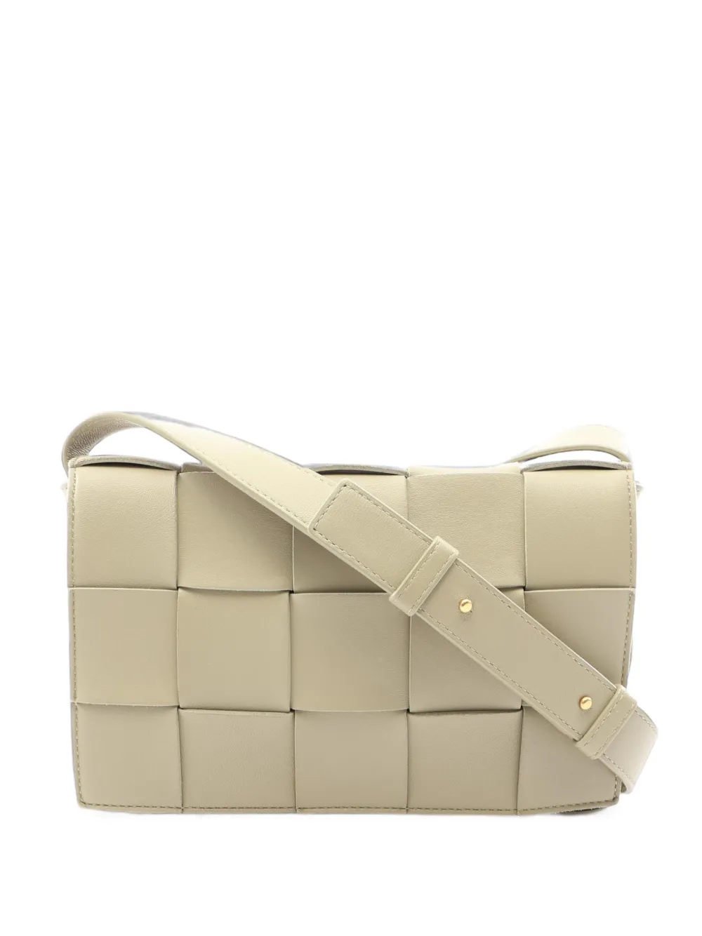 Bottega Veneta Pre-Owned 2010s Cassette maxi Intrecciato shoulder bag - Toni neutri