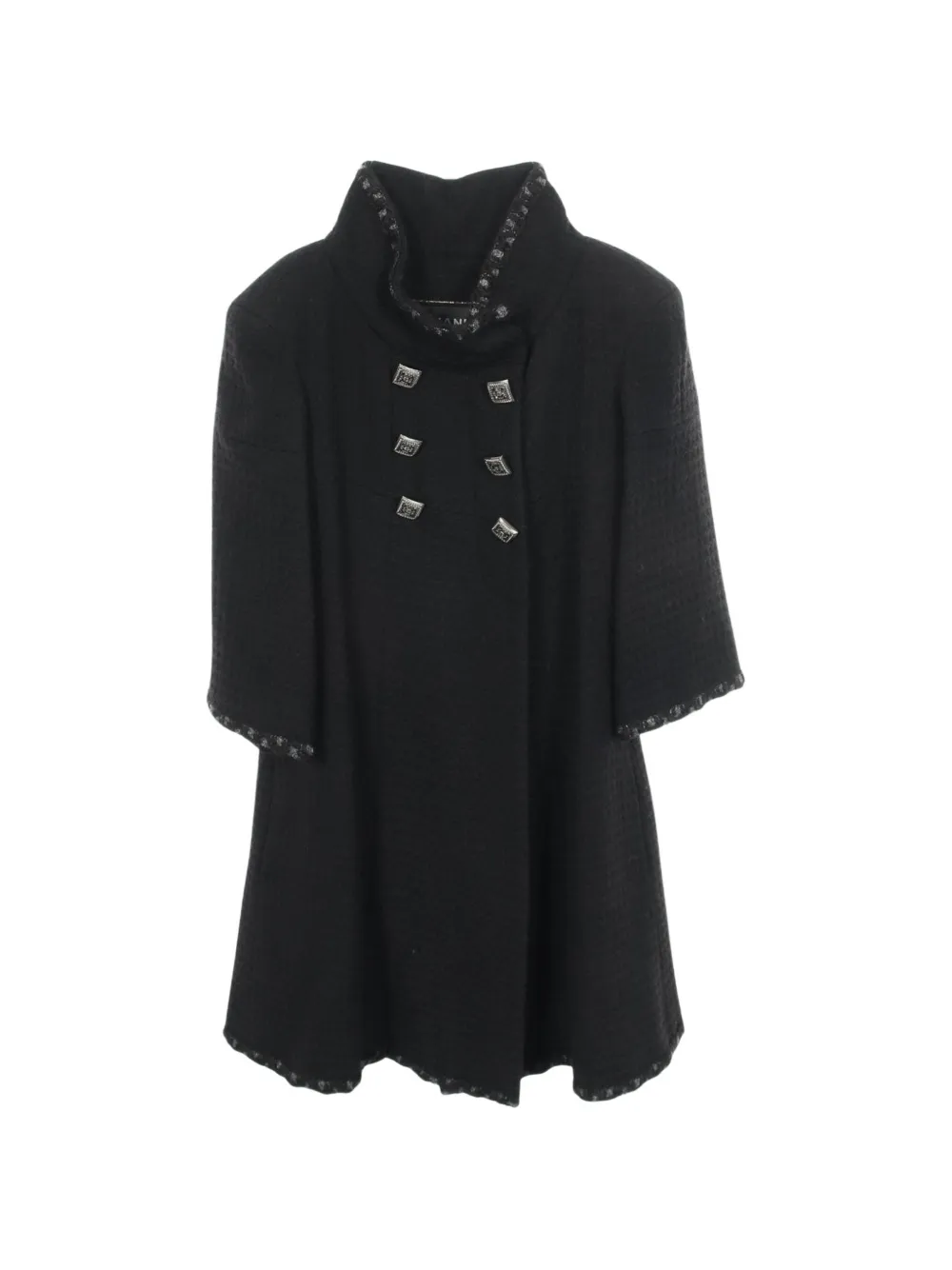 CHANEL Pre-Owned 1986-1988 Coco button coat - Nero