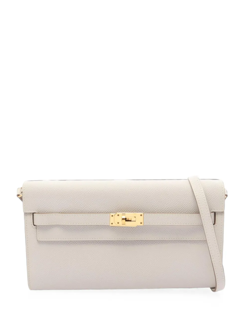 Hermès Pre-Owned 2023 Kelly Long To Go cross body bag - Bianco