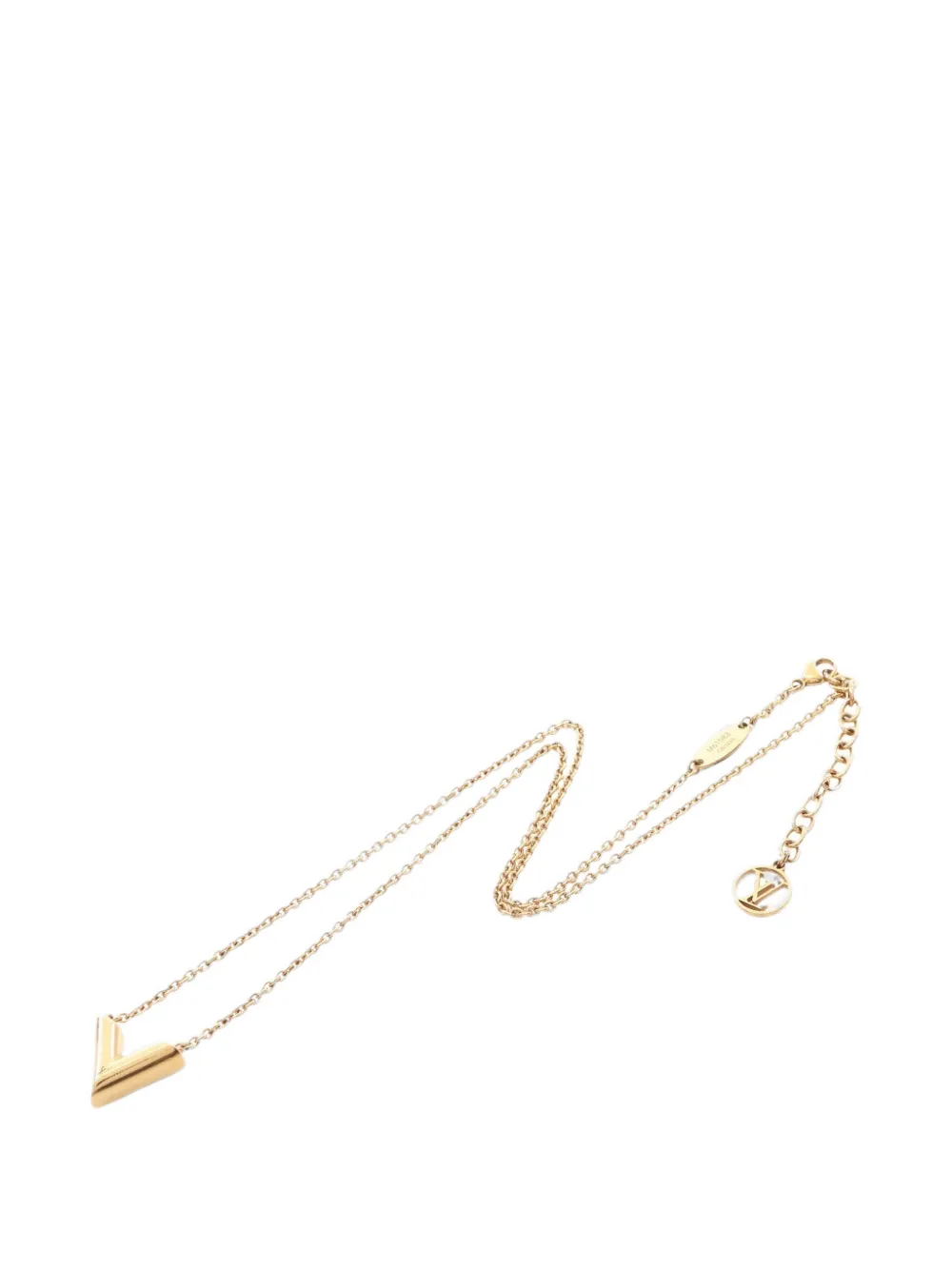 Louis Vuitton Pre-Owned 2020 Essential V Halskette - Gold