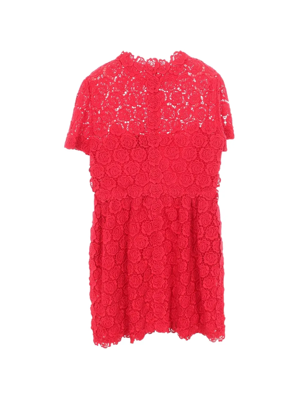 Valentino Garavani Pre-Owned 2000s floral lace midi dress - Rosso