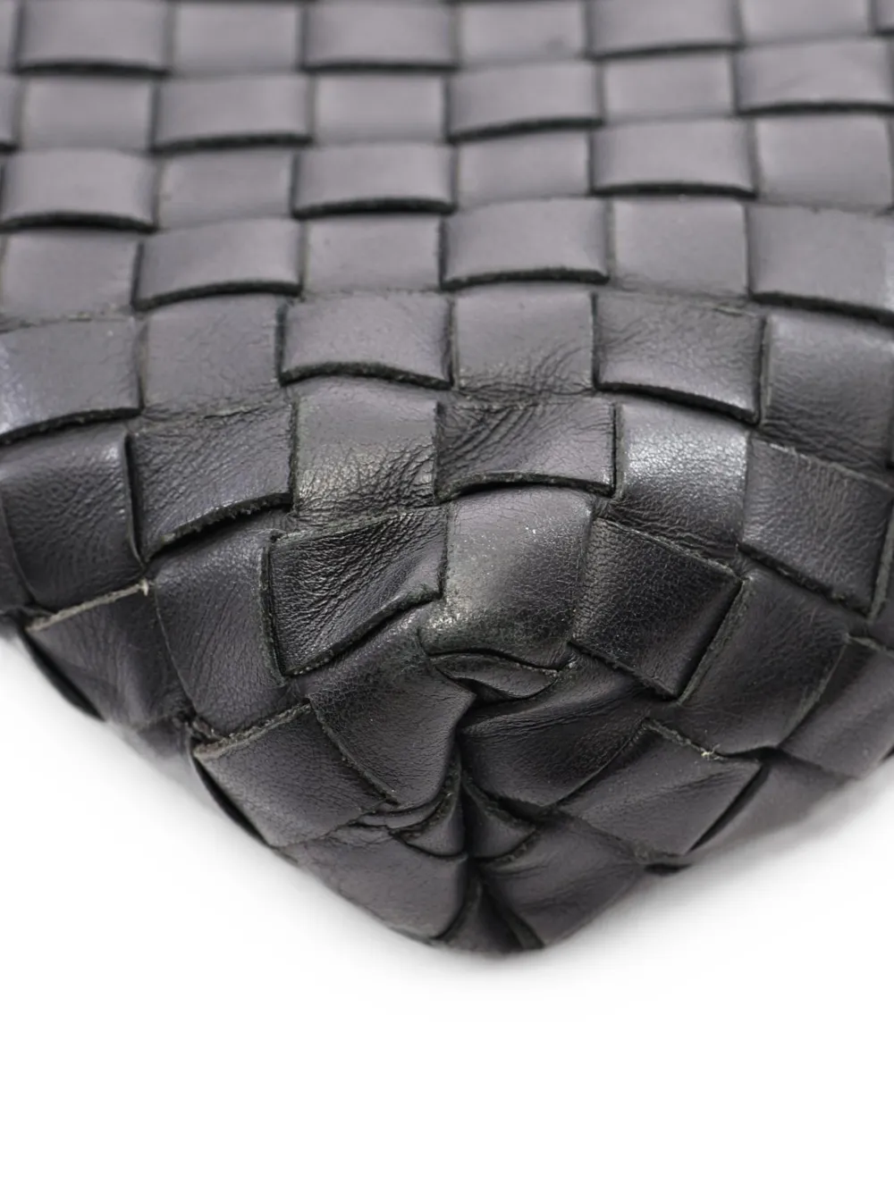 Bottega Veneta Pre-Owned 2000s intrecciato schoudertas Zwart