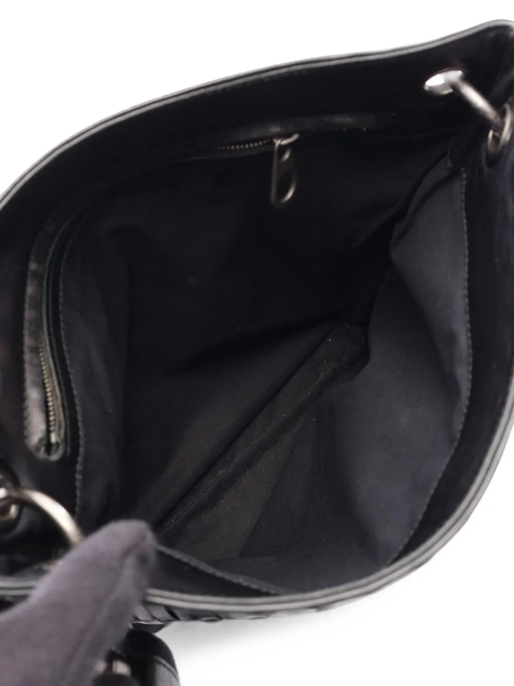 Bottega Veneta Pre-Owned 2000s intrecciato schoudertas Zwart