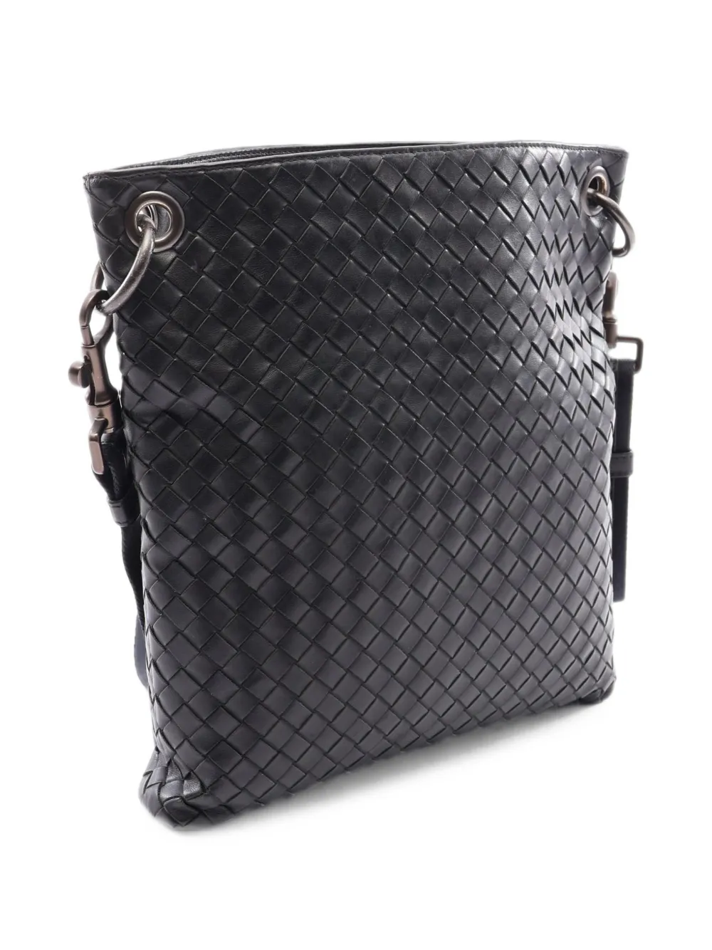 Bottega Veneta Pre-Owned 2000s intrecciato schoudertas Zwart