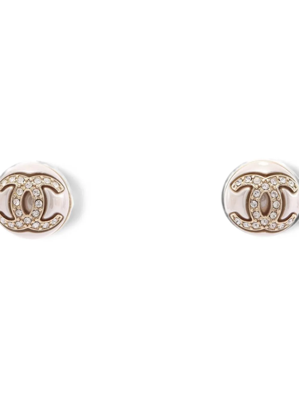 CHANEL Pre-Owned 2022 CC-logo earrings - Oro
