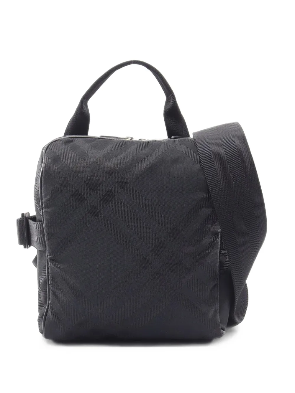 Burberry Pre-Owned 2010s check jacquard tote bag - Nero