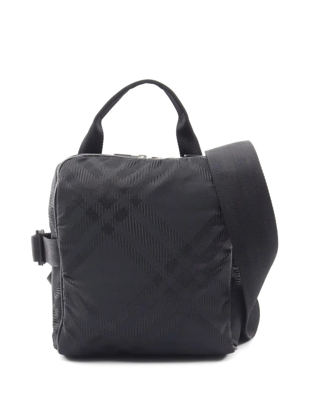 Burberry Pre-Owned 2010s karierter Jacquard-Tote Bag - Schwarz