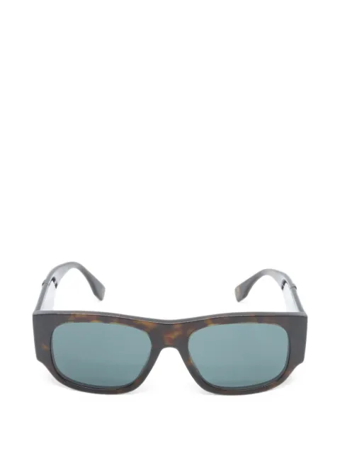 Fendi Pre-Owned 2020s tortoiseshell-effect rectangle-frame sunglasses