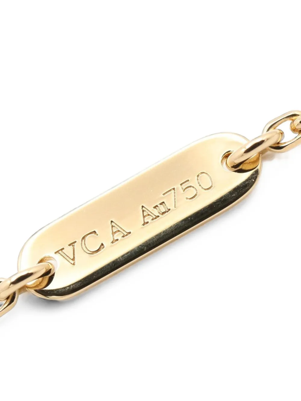Van Cleef & Arpels Pre-owned 2010s Lucky Alhambra Butterfly Necklace in Gold, view 4