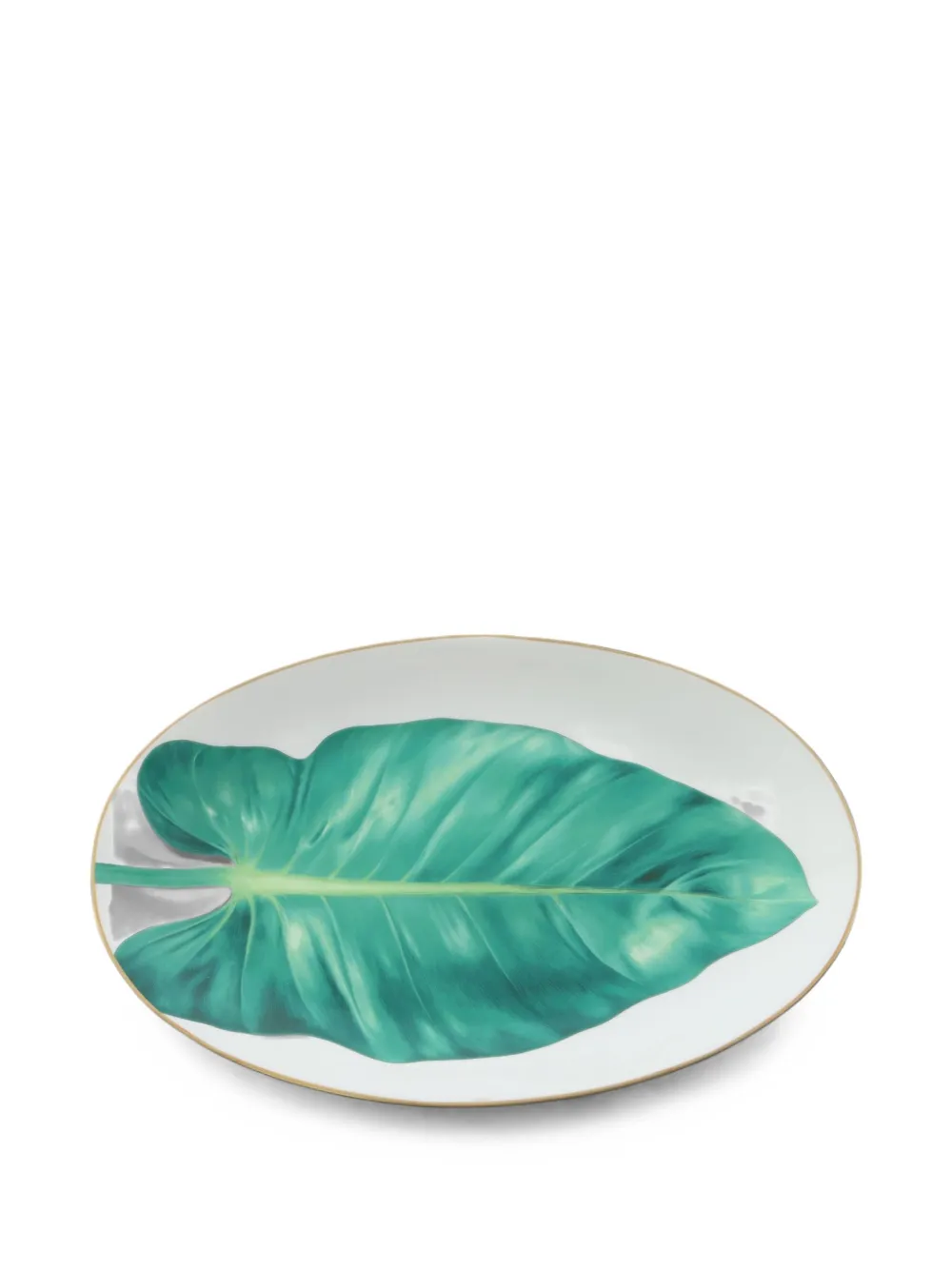 Hermès Pre-Owned 2020s Passifolia oval platter - Bianco