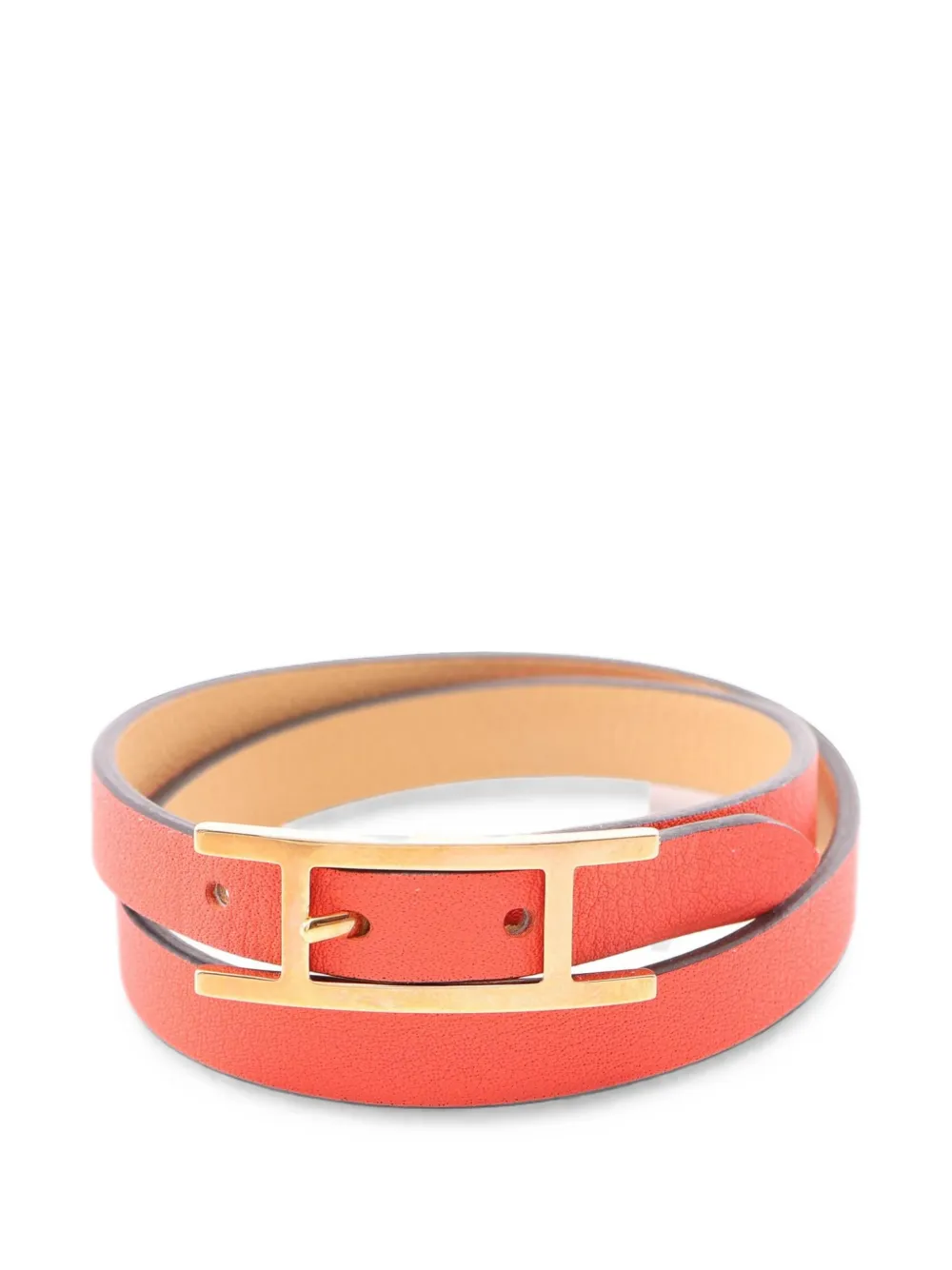 Hermès Pre-Owned 2010s Beapi Double Tour bracelet - Rosso