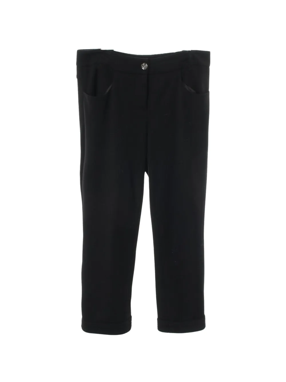 CHANEL Pre-Owned 1986-1988 Coco cropped trousers - Nero