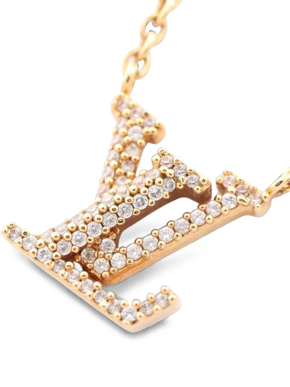 Louis Vuitton Pre-Owned 2023 Iconic rhinestone necklace - Oro