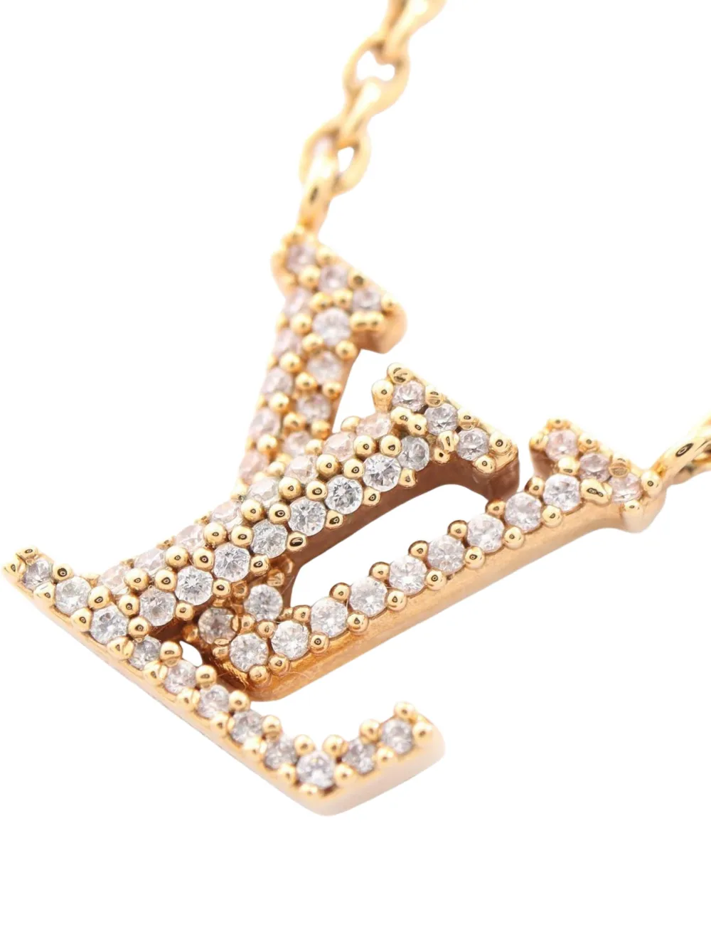 Louis Vuitton Pre-Owned 2023 Iconic rhinestone necklace - Oro