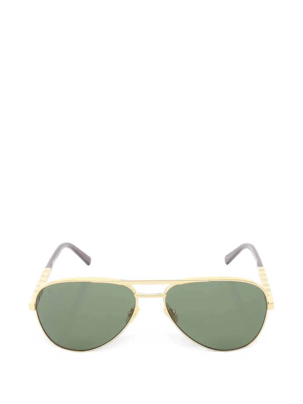 Louis Vuitton Pre-Owned 2010s Attitude pilot sunglasses - Oro