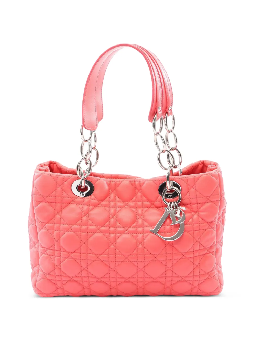 Christian Dior Pre-Owned 2010s Cannage Tote Bag - Rosa