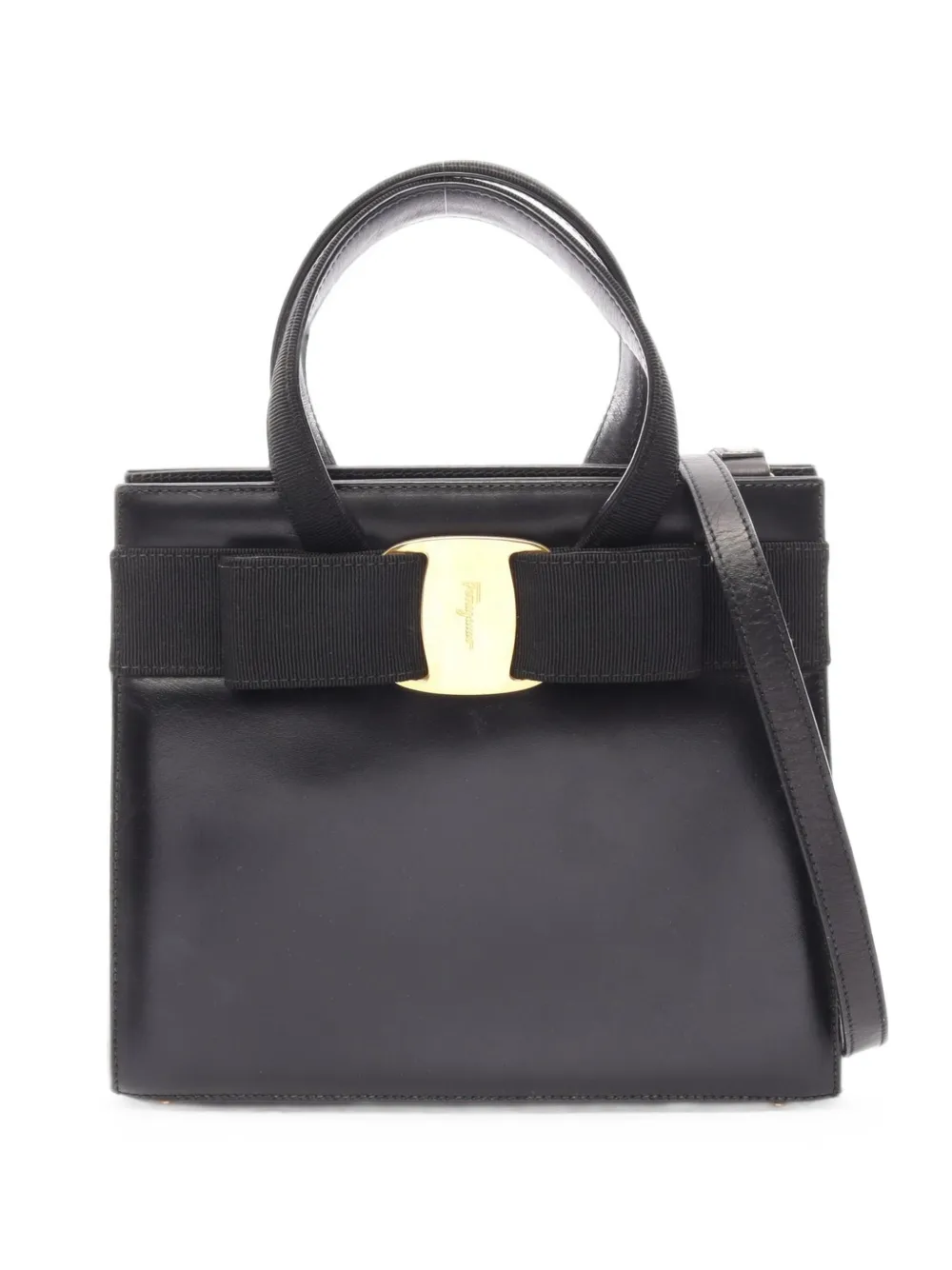 Ferragamo Pre-Owned 2010s Vara ribbon tote bag - Nero