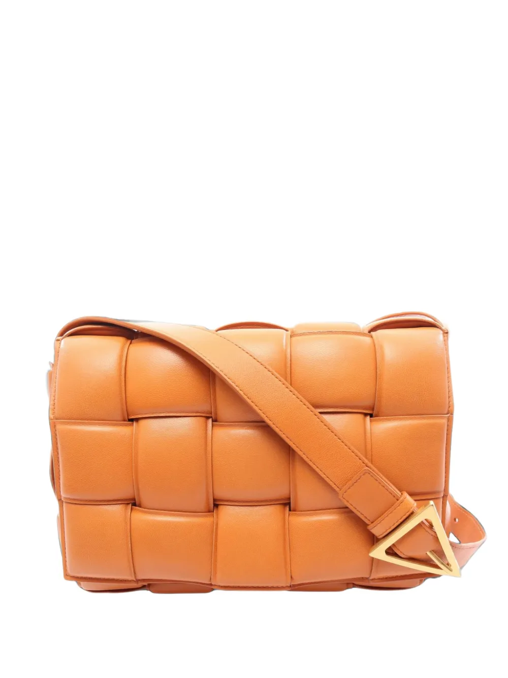 Bottega Veneta Pre-Owned 2000s Intrecciato Padded Cassette shoulder bag - Arancione