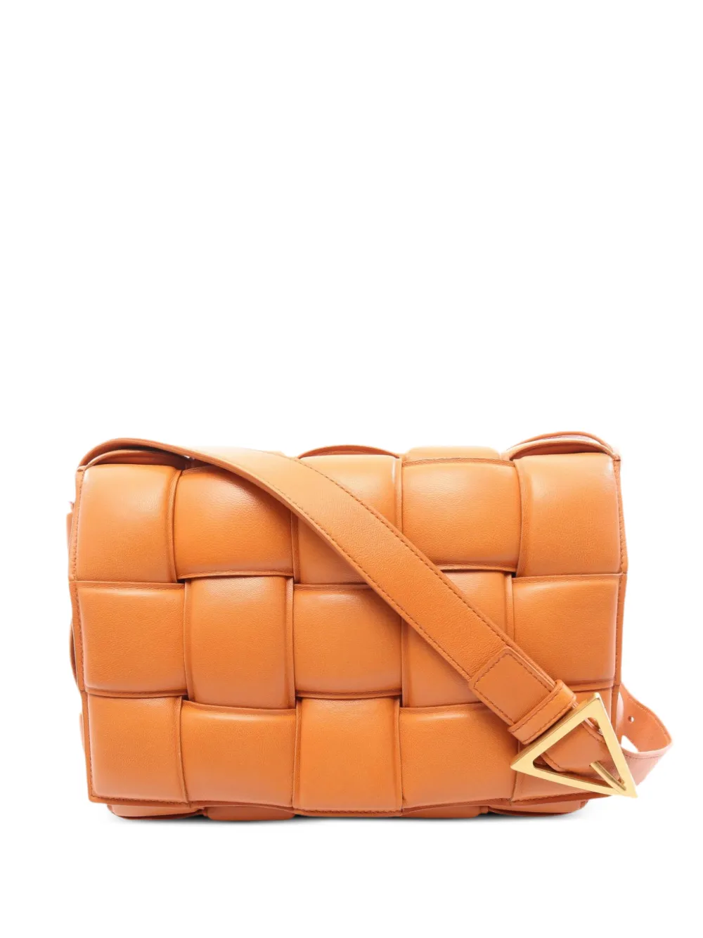 Bottega Veneta Pre-Owned 2000 Cassette Intrecciato-Schultertasche - Orange