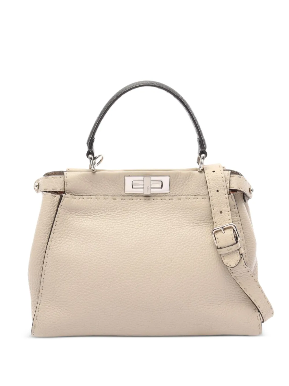 Fendi Pre-Owned 2010s Peekaboo Tote Bag - Nude