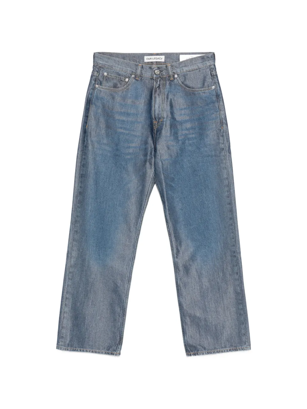 OUR LEGACY faded-effect jeans - Blu
