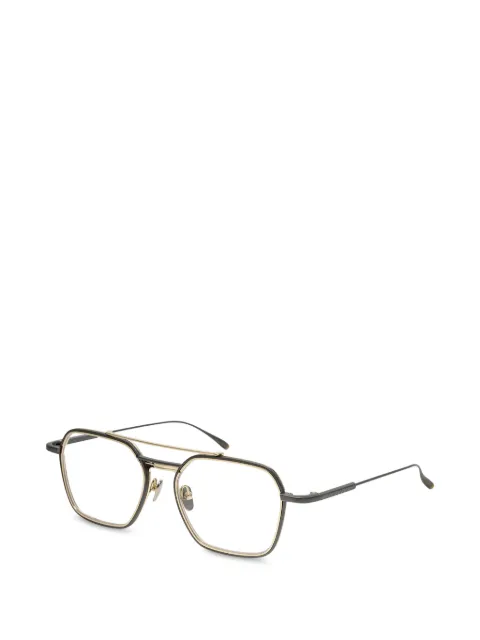 Masunaga Clematis geometric-frame glasses