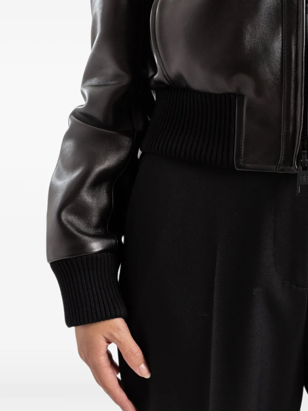 Balenciaga Getailleerd jack met hoge kraag Zwart
