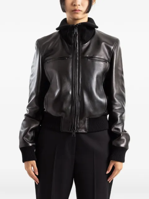 Balenciaga high-collar fitted jacket