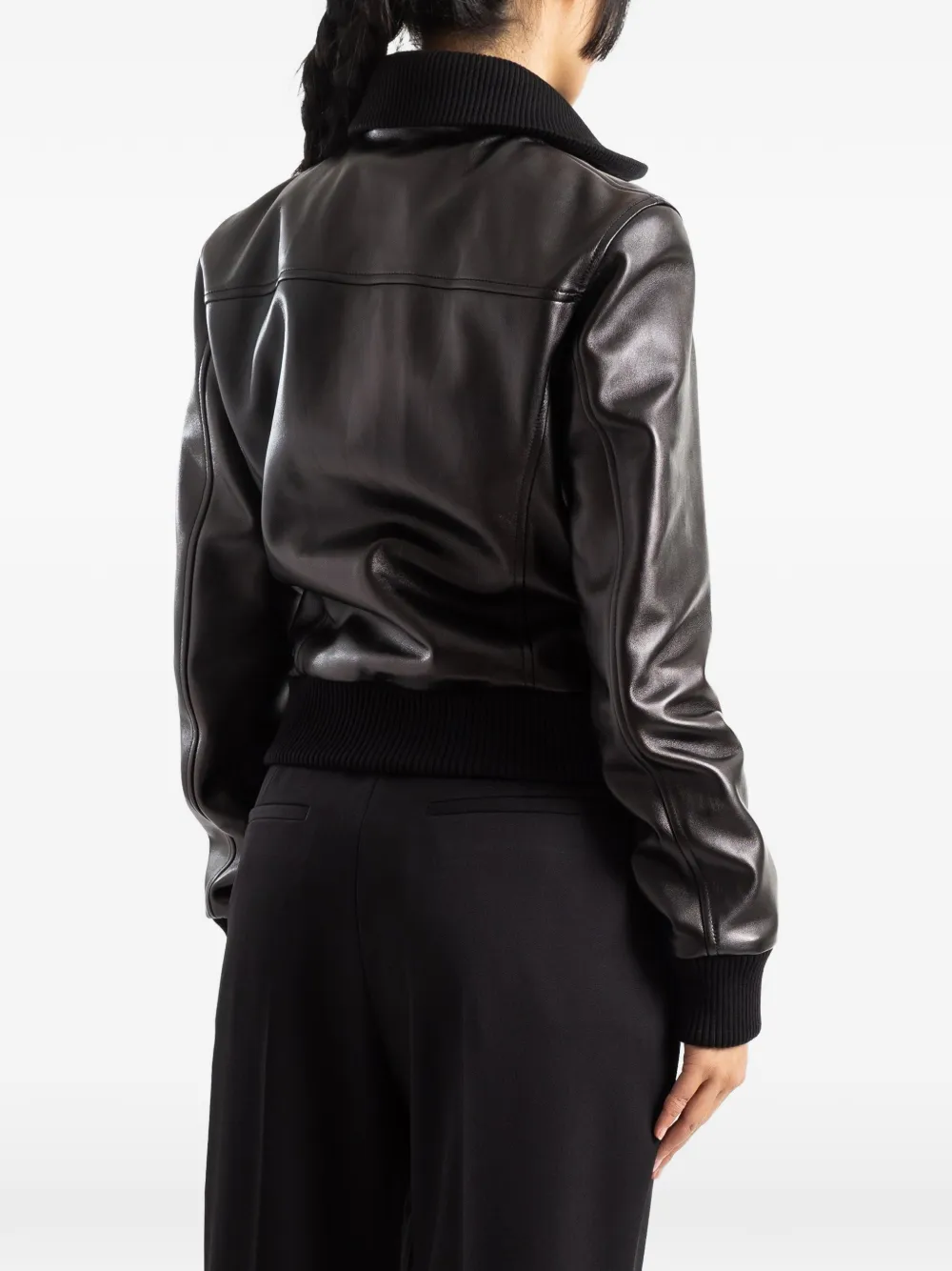 Balenciaga Getailleerd jack met hoge kraag Zwart