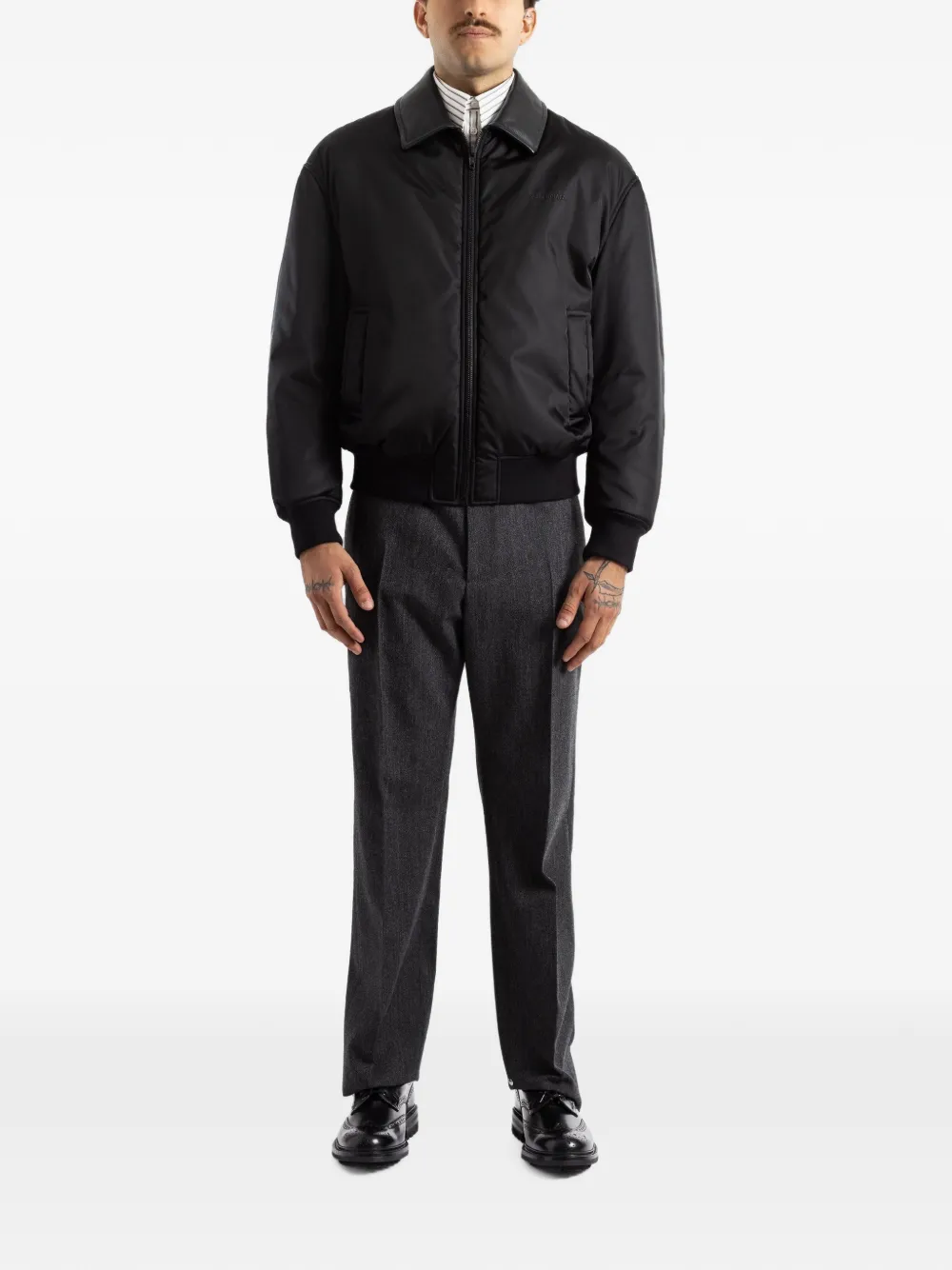 Balenciaga pressed-crease tailored trousers Grijs