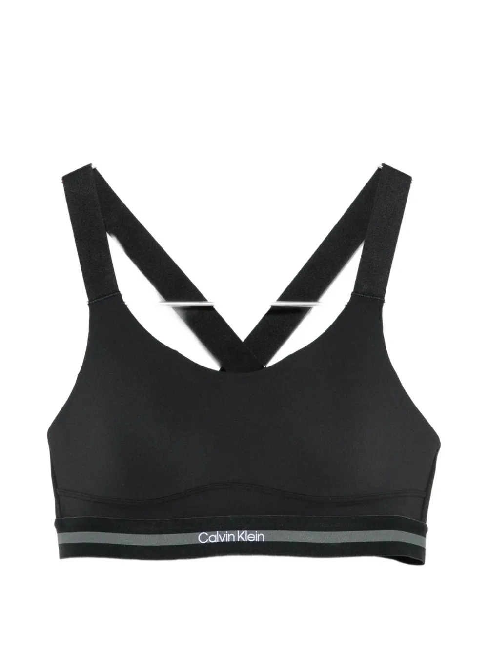 Calvin Klein logo-underband racerback sports bra - Nero