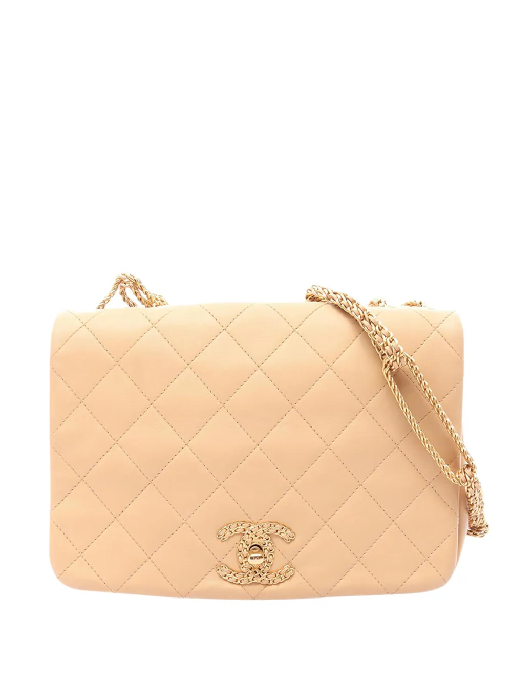 CHANEL Pre-Owned 2021-2026 Quilted Lambskin Flap Bag shoulder bag - Toni neutri