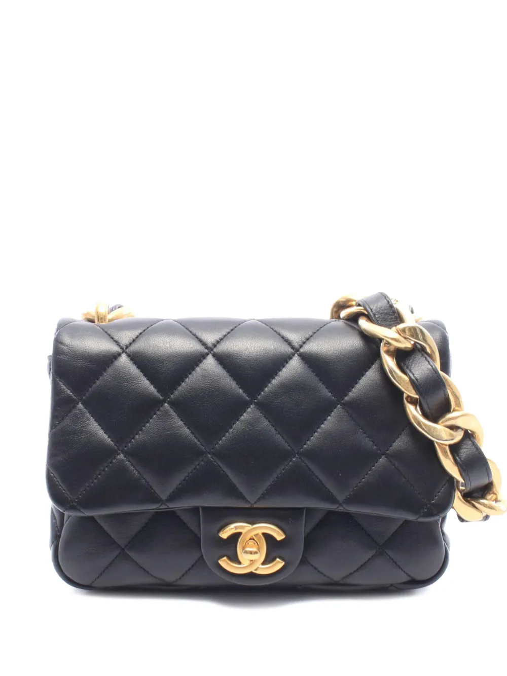 CHANEL Pre-Owned 2021-2026 Small Quilted Lambskin Funky Town Flap shoulder bag - Viola