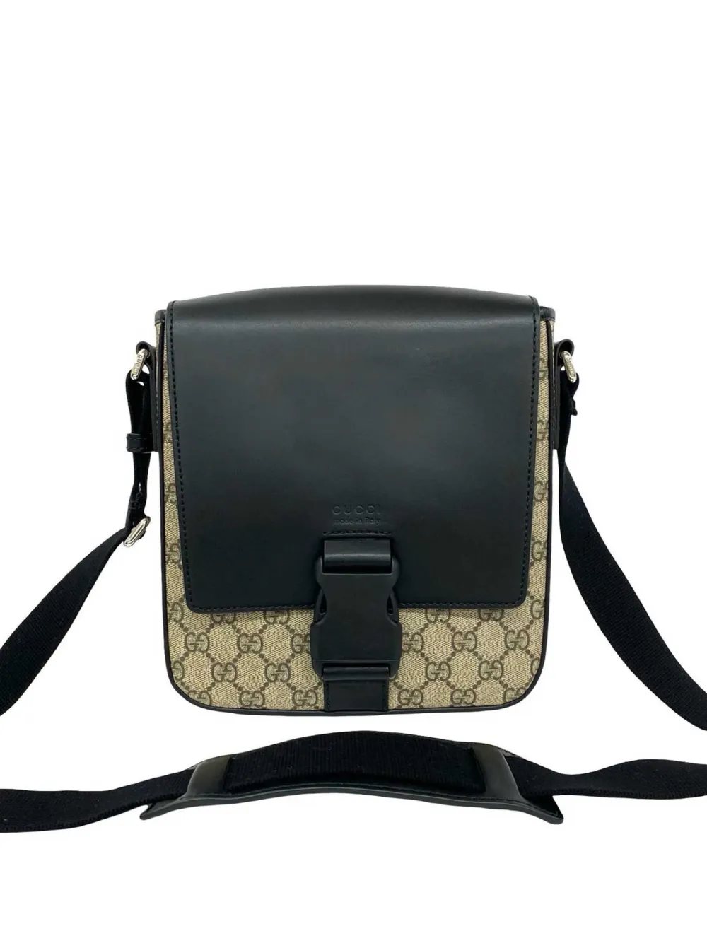 Gucci Pre-Owned 2000-2015 GG Supreme Flap Messenger Bag crossbody bag - Toni neutri