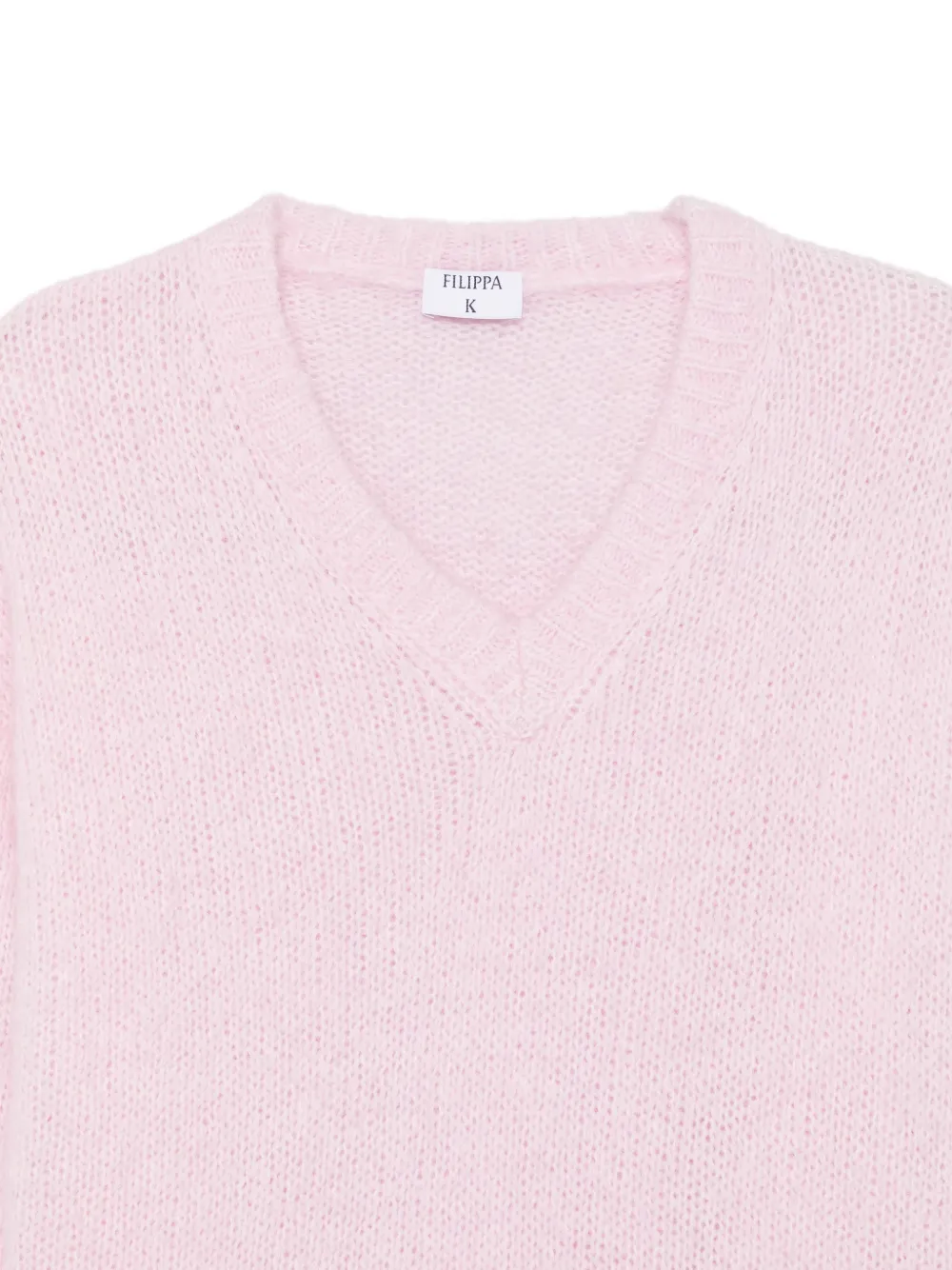 Filippa K Hairy V-neck knitted sweater Roze