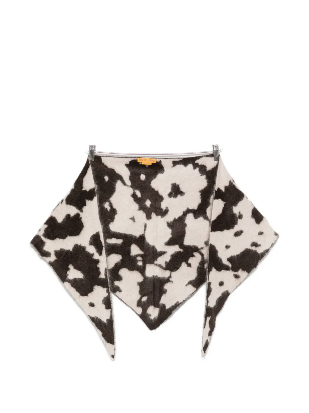 Guest In Residence cow-print triangular scarf
